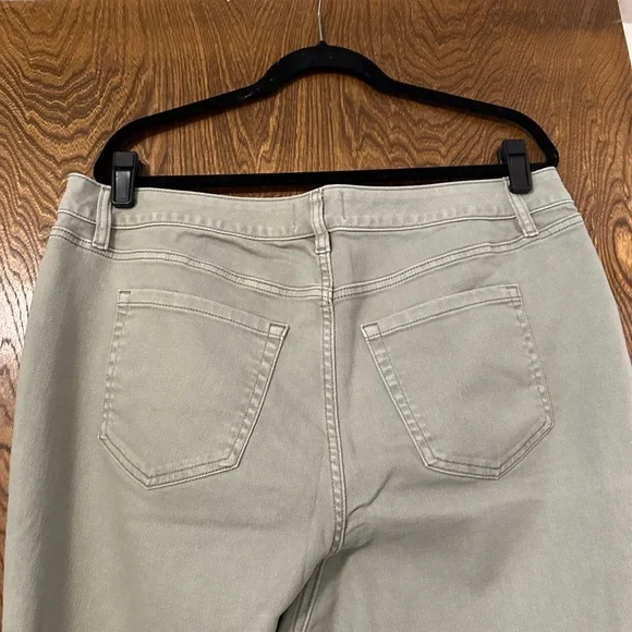 Lane Bryant Sage Green Mid-rise Straight Cropped Pants - Picture 8 of 8